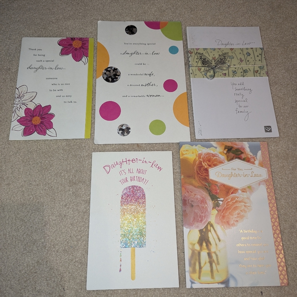 5 Daughter In Law Birthday Cards